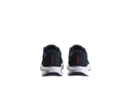 Ανδρικά παπούτσια τρεξίματος CRIVIT σε σκούρο μπλε και λευκό, πίσω όψη.