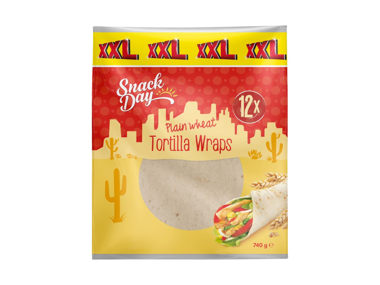 Old El Paso Tortilla Wraps Verpackung.