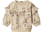 Bluză de molton lupilu® pentru fete, cu imprimeu floral și volane
