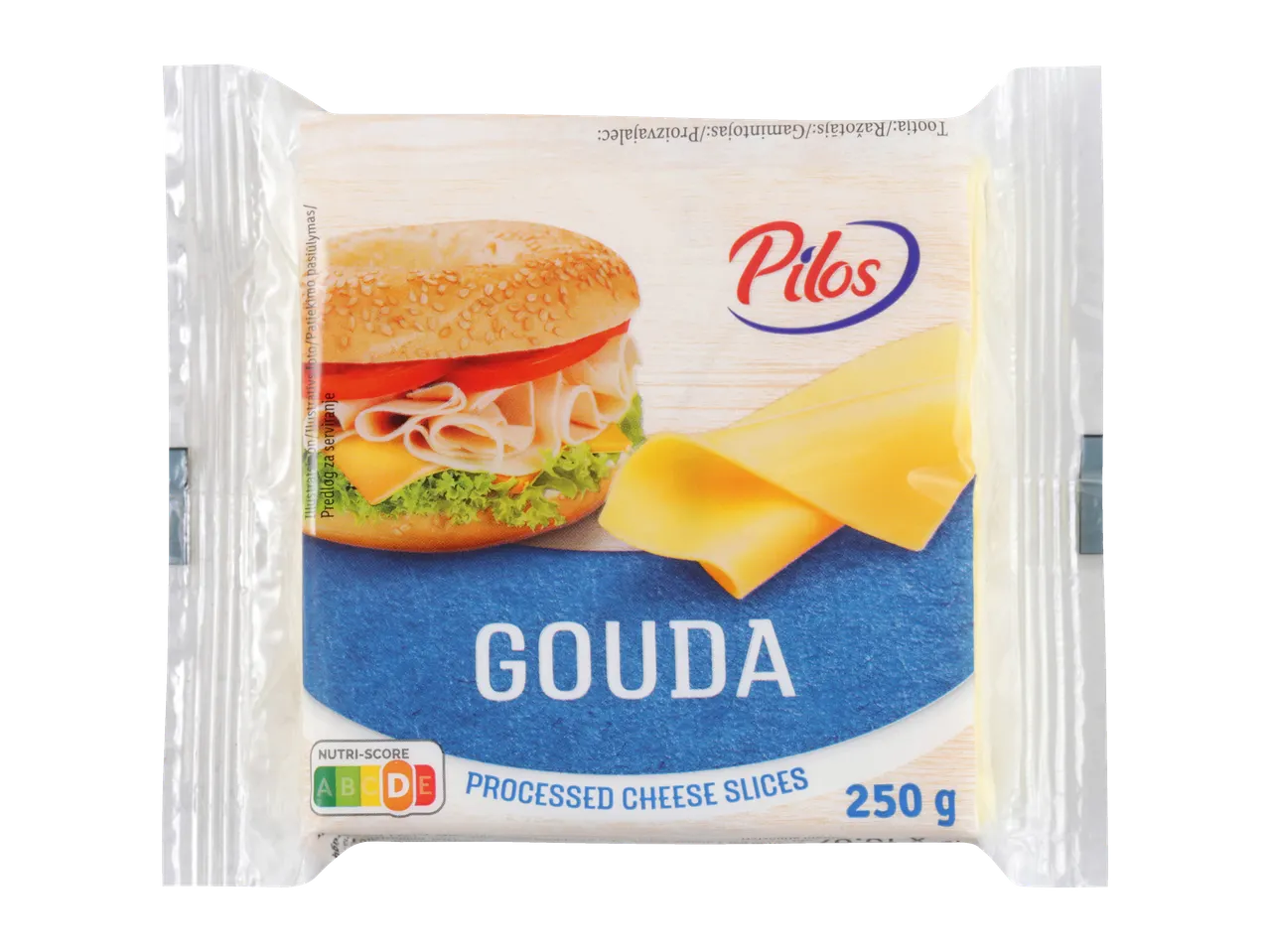 Pilos Gouda rezine topljenega sira, 250g, z Nutri-Score D