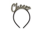 Haarreif mit der Aufschrift „Cheers“ in Goldglitter