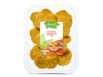 Plantaardige nuggets of krokante kipburgers