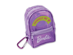 Lila Barbie Mini-Rucksack mit Karabinerhaken und dem Aufdruck 'Uniquely Me'.