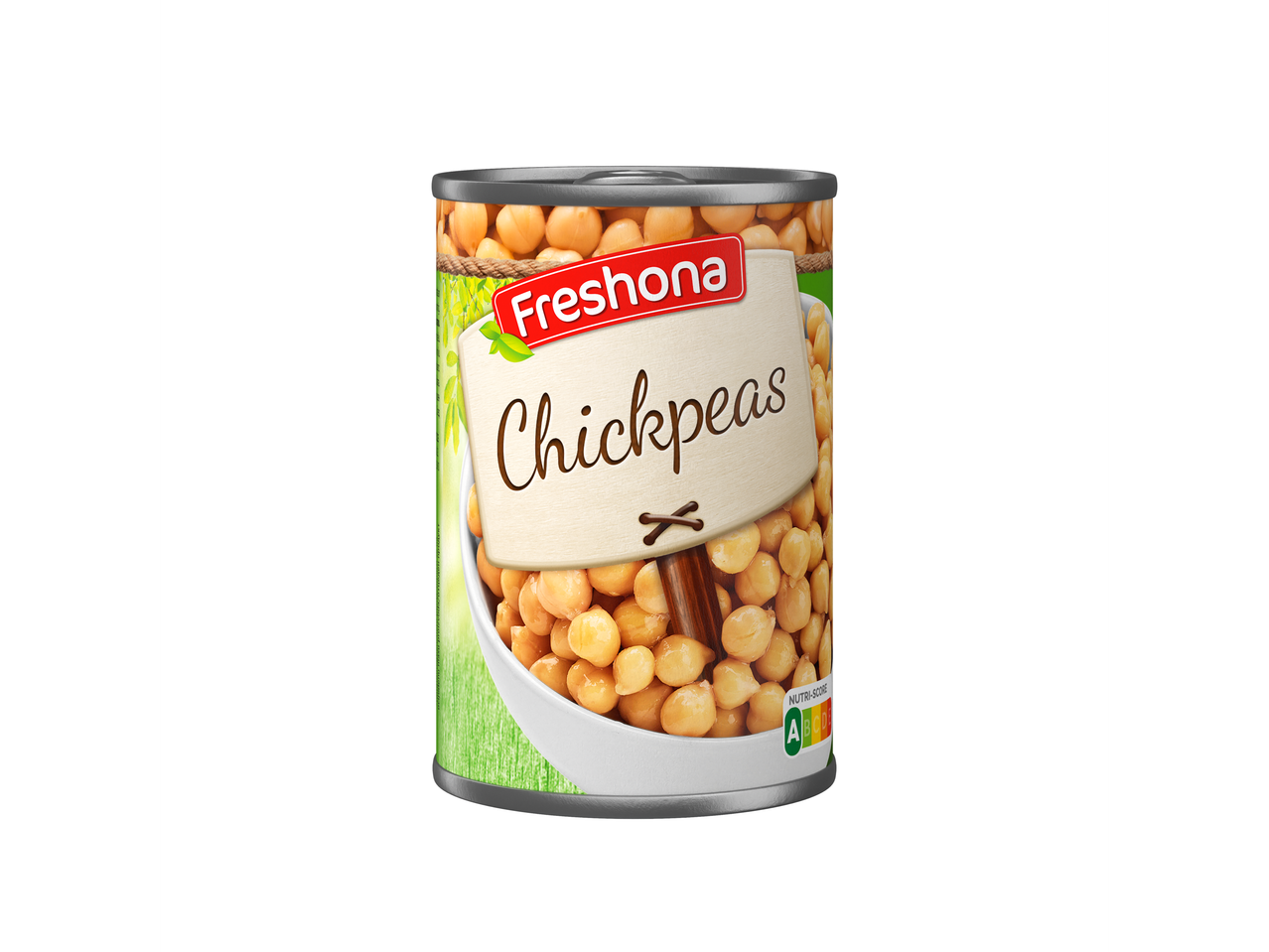 Konzerva čičerike Freshona.