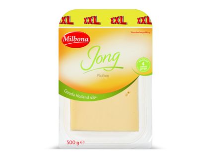 Plakken Goudse jonge kaas