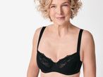 Черен сутиен с дантела за жени Esmara®.