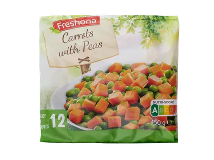 Morkų ir žirnelių mišinys
