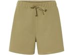 Shorts corti color kaki con coulisse in vita.