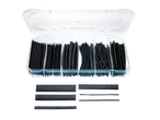 Parkside heat shrink tubing assortment in a clear plastic storage case.