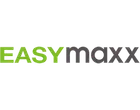 Easymaxx-Logo mit grünem 'EASY' und dunkelgrauem 'maxx'.