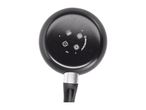 Bottom of a black frying pan with various cooking hob compatibility symbols and product information.