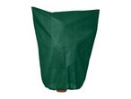 Green plant protection cover over a potted plant
