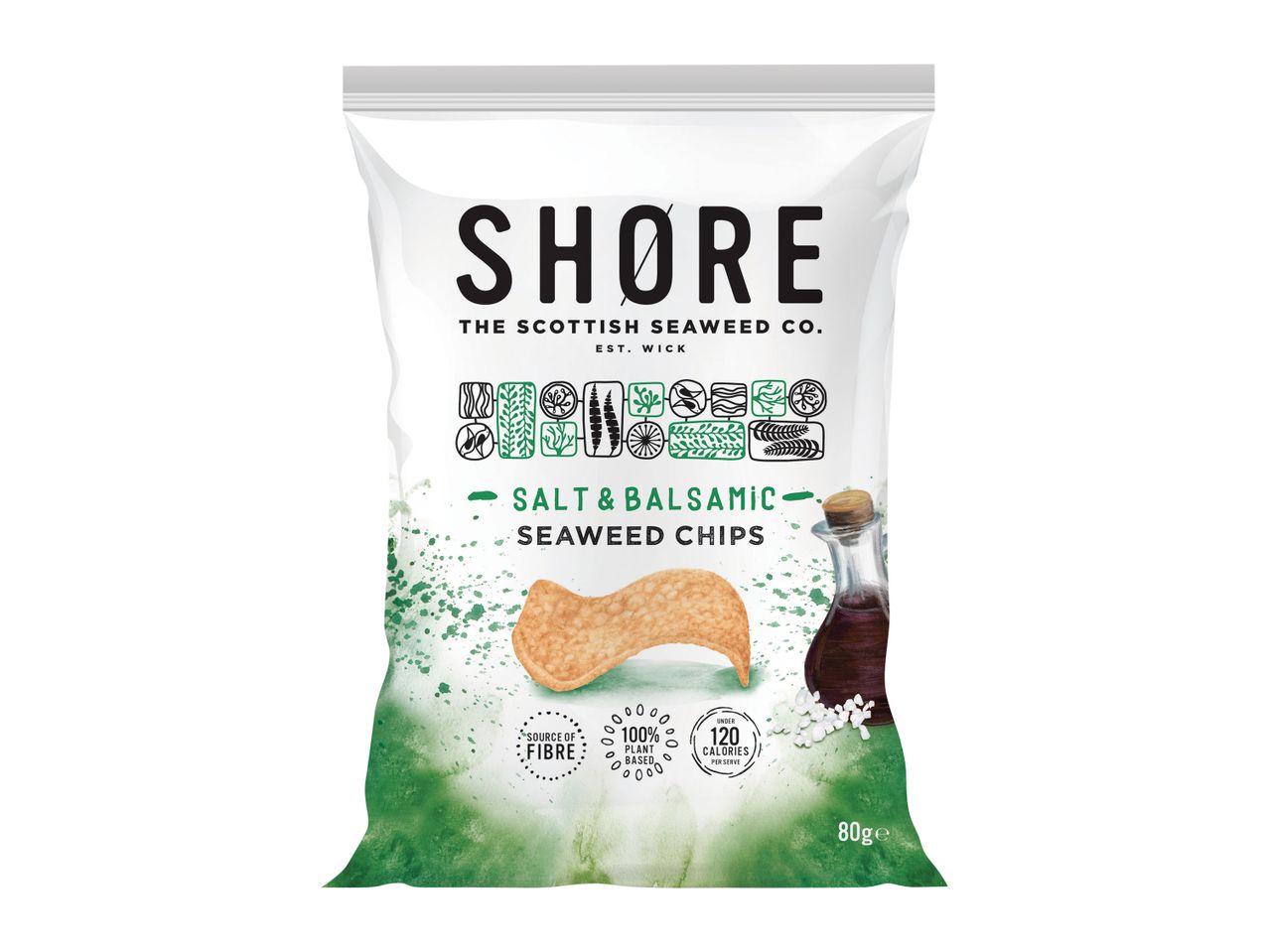 Shore Salt & Balsamic Seaweed Chips   80g