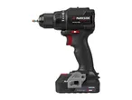 Cordless drill with a screwdriver bit, featuring a brushless motor and a 20V battery.