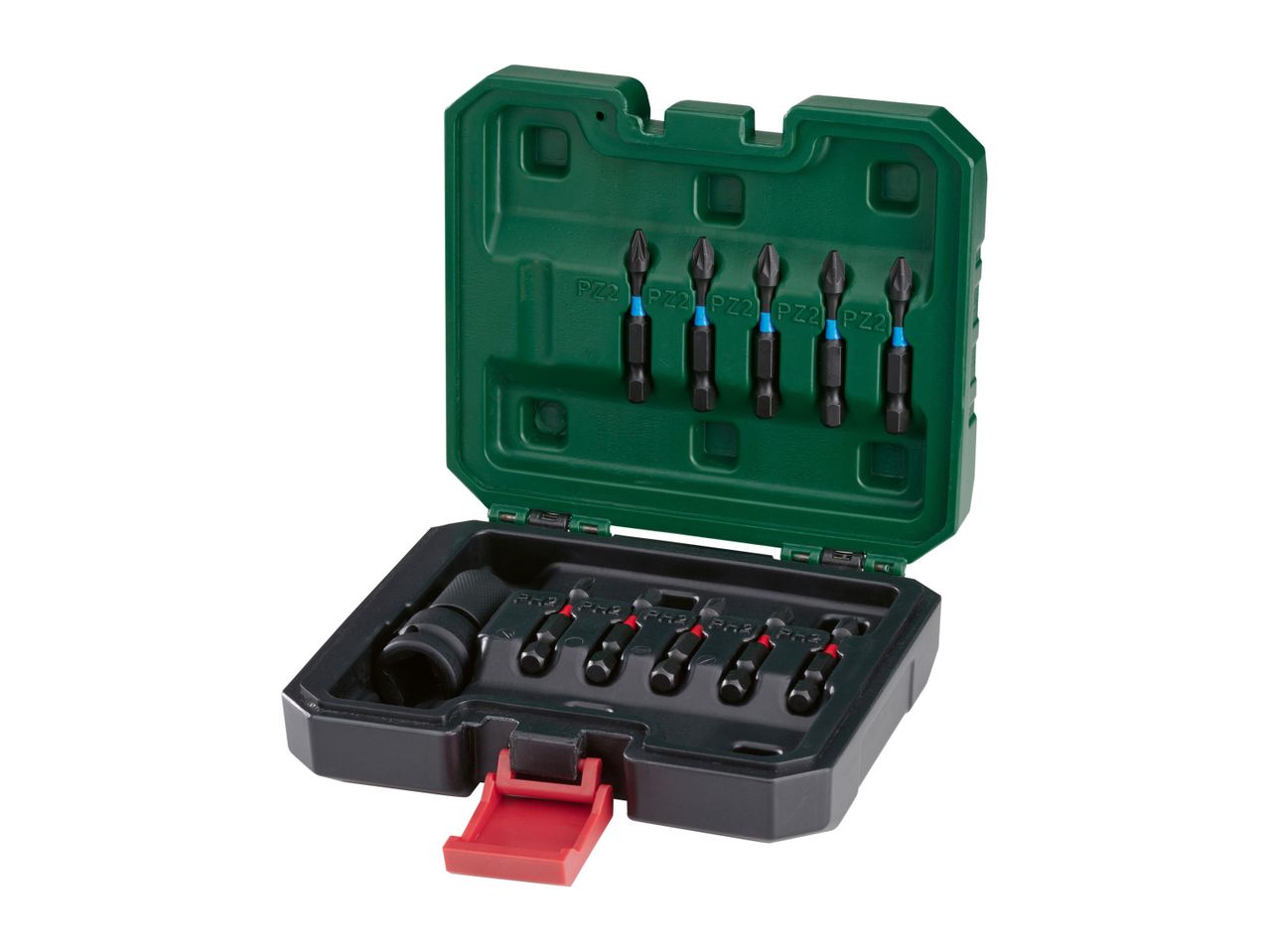 Go to full screen view: Parkside Impact Wrench Adaptor with Torsion Bits - 11 piece set - Image 2