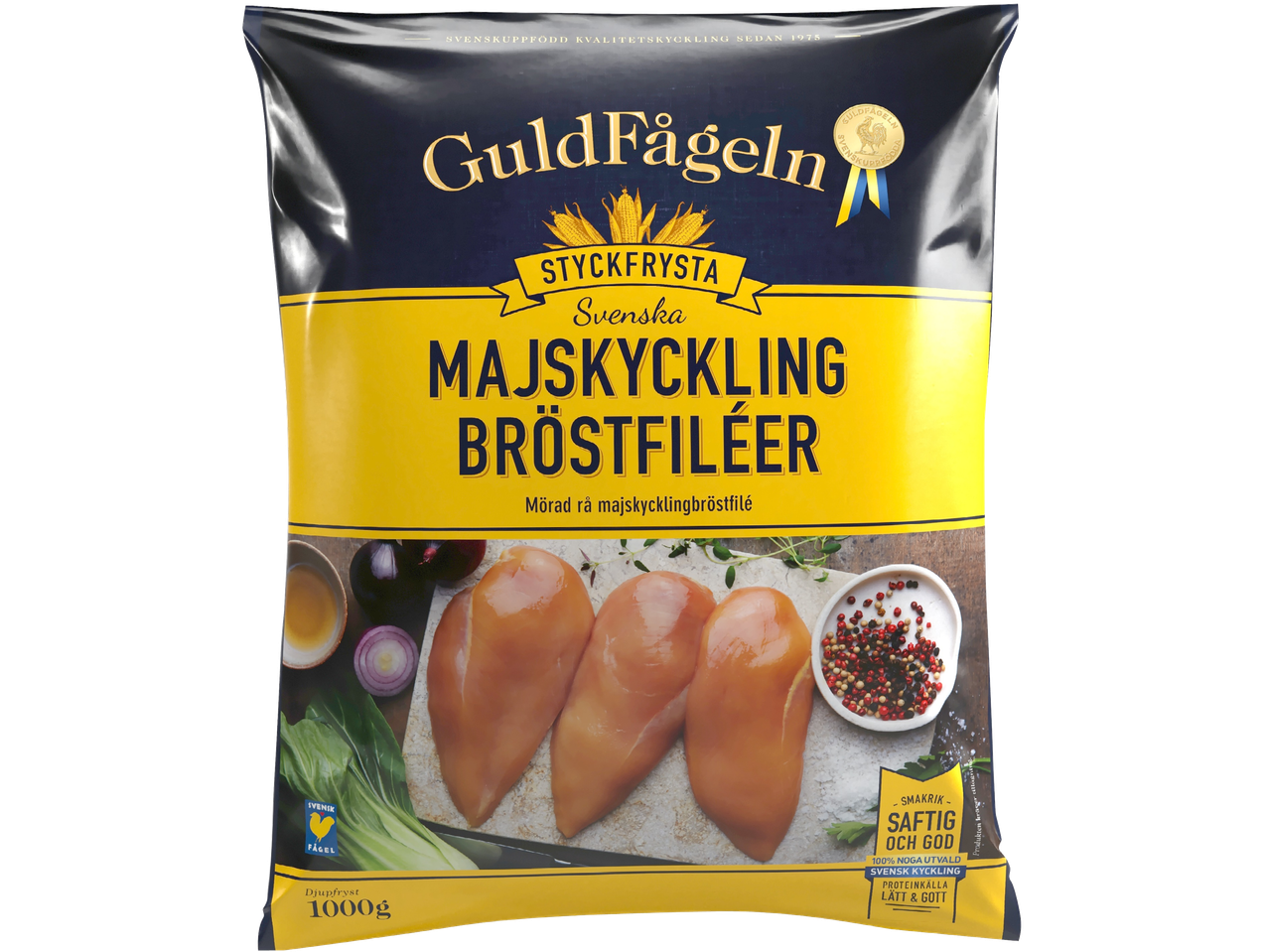 GuldFågeln frysta kycklingbröstfiléer.