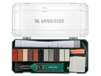 Parkside® lamināta un parketa/flīžu remonta komplekts ar vaska stienīšiem, instrumentu un piederumiem.