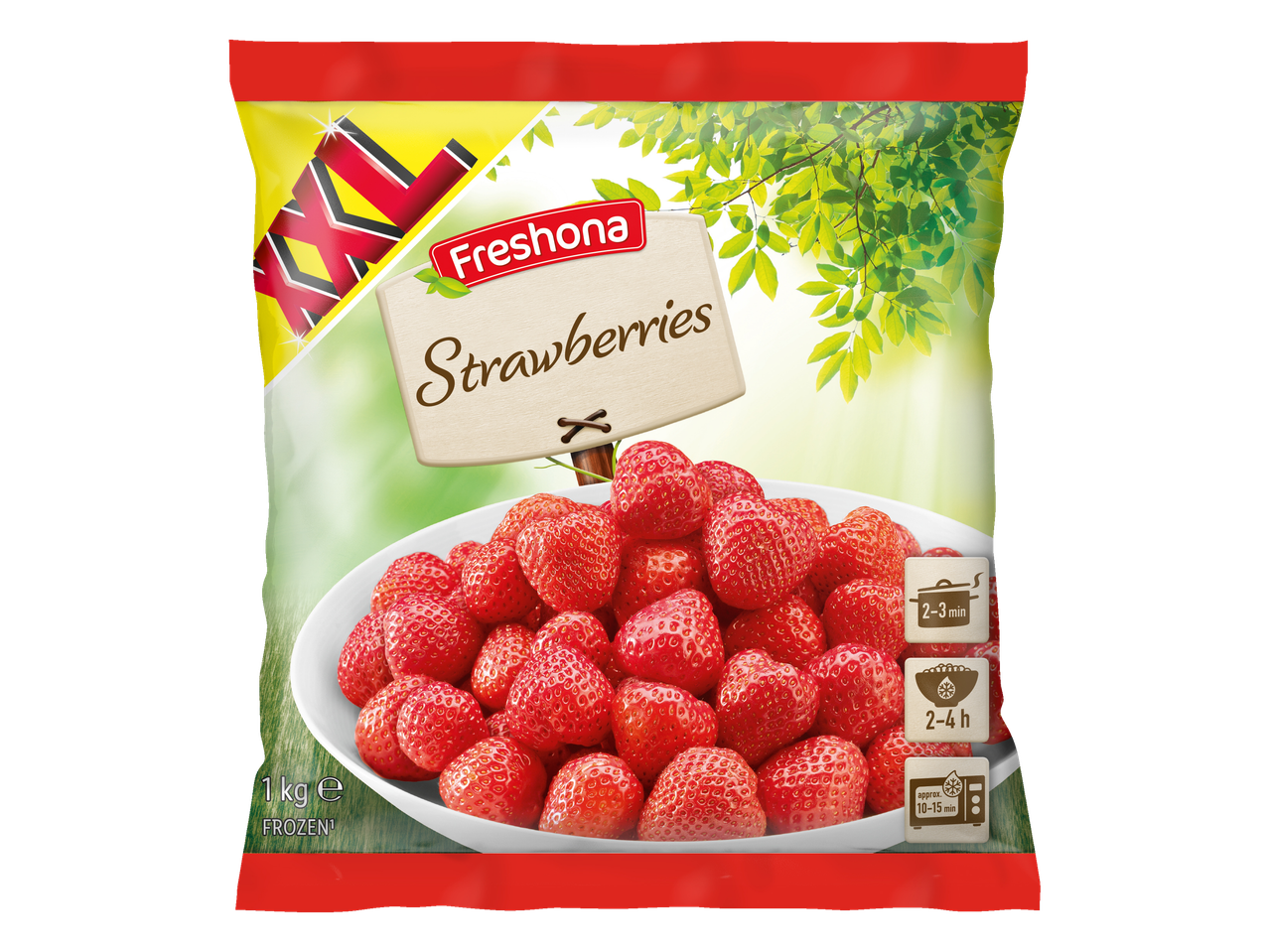 Diepvries Fresona aardbeien, 1 kg