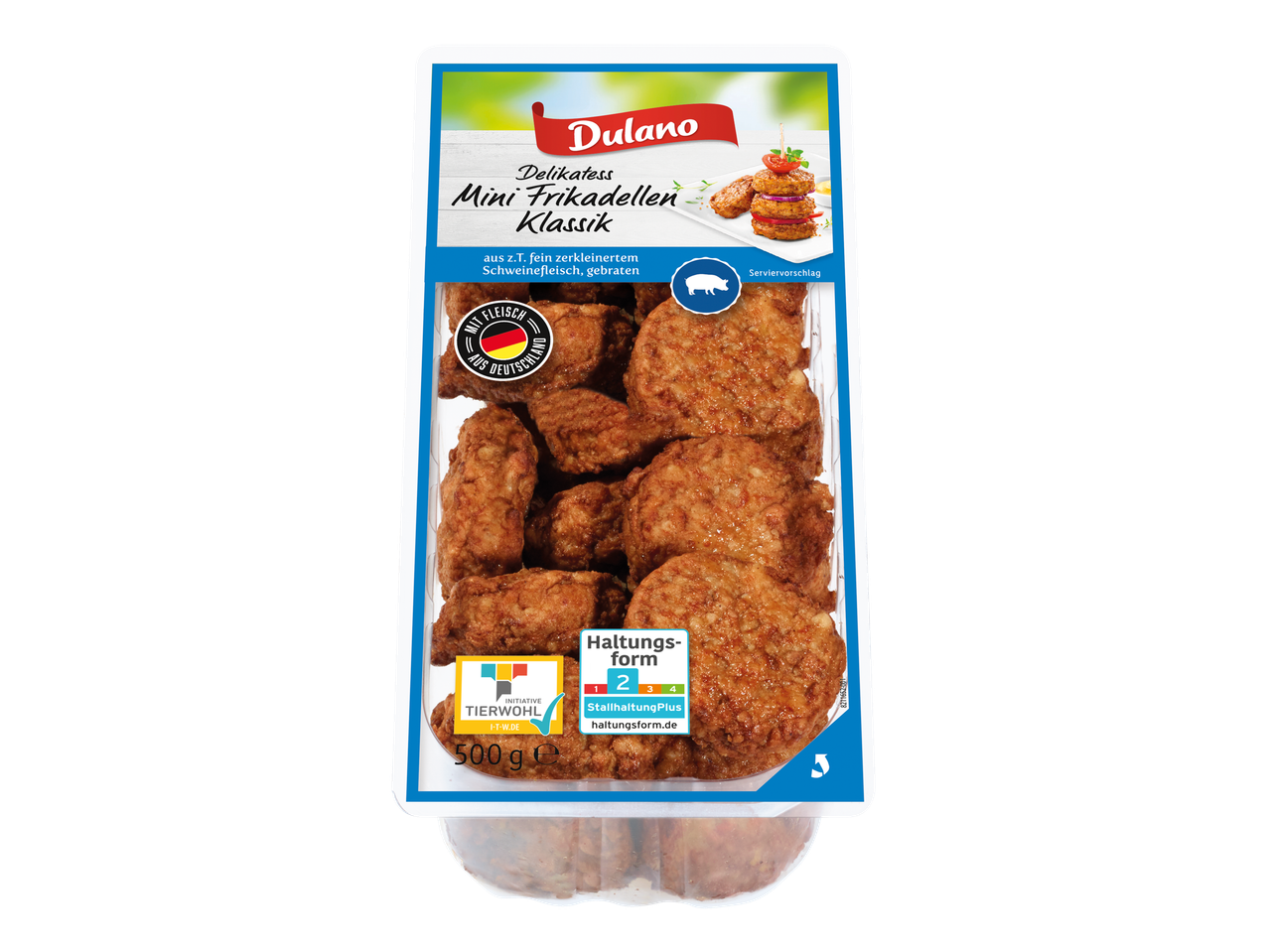 Dulano Mini Frikadellen Klassik, 500g.