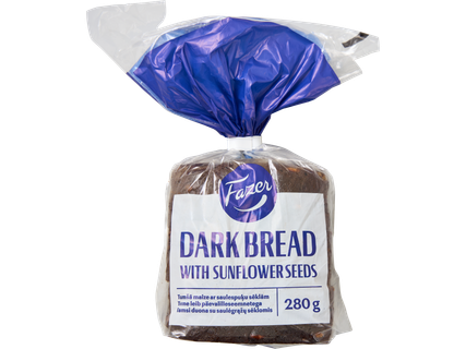 Fazer Tumšā sēklu maize šķēlēs