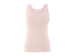Light pink women's tank top on a white background