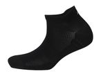 Black ankle sock with textured sole