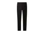 Back view of black skinny jeans with pockets and belt loops