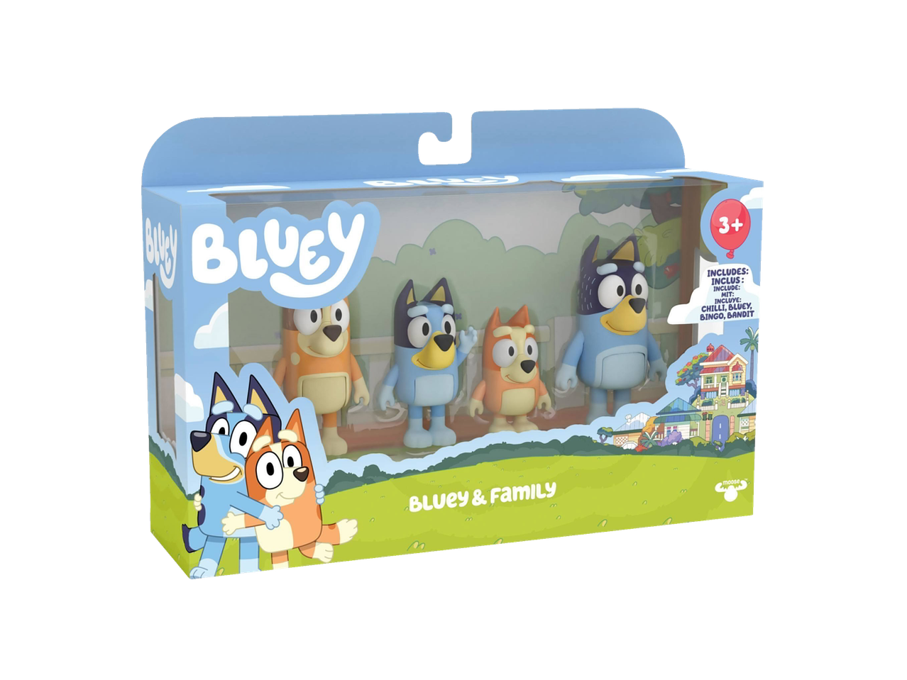 Zestaw figurek z kolekcji Bluey