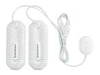 Electric shoe dryer with timer control and two heating inserts