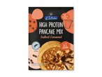 Højprotein pandekagemix med saltkaramel, 150g, med 20g protein pr. portion.