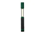 A green and black LED work light with a bright, rectangular light panel.