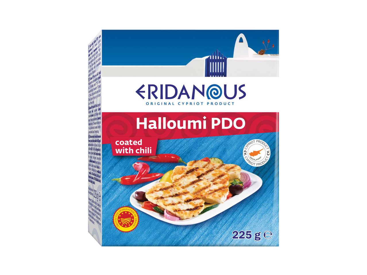 Halloumijuusto chili