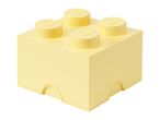 A light yellow storage brick with four studs on top, designed to resemble a toy building block.