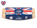 12 large Woodcote free range eggs, RSPCA Assured.