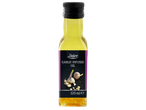 Бутилка олио с чесън, 125 мл, с етикет с чесън и надпис 'Garlic Infused Oil'
