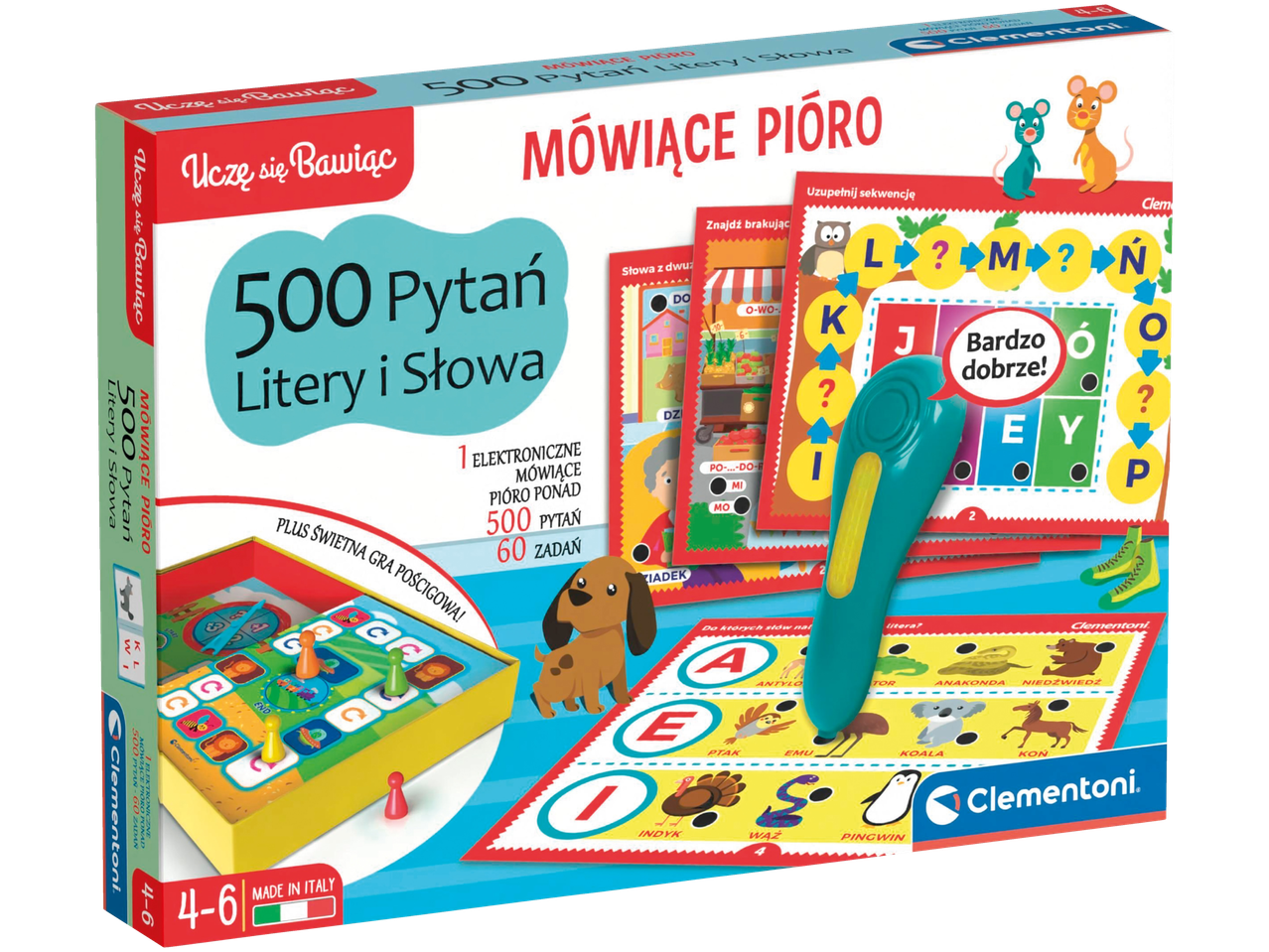 Gra edukacyjna Mówiące Pióro, 500 pytań; Gra edukacyjna Mówiące Pióro, 500 pytań