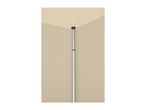 Telescopic pole extending from a corner of a room