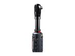 Cordless ratchet with a pull-to-release collar and a black textured handle.