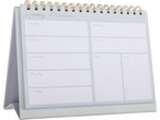Bureau weekplanner, minimalistische stijl.