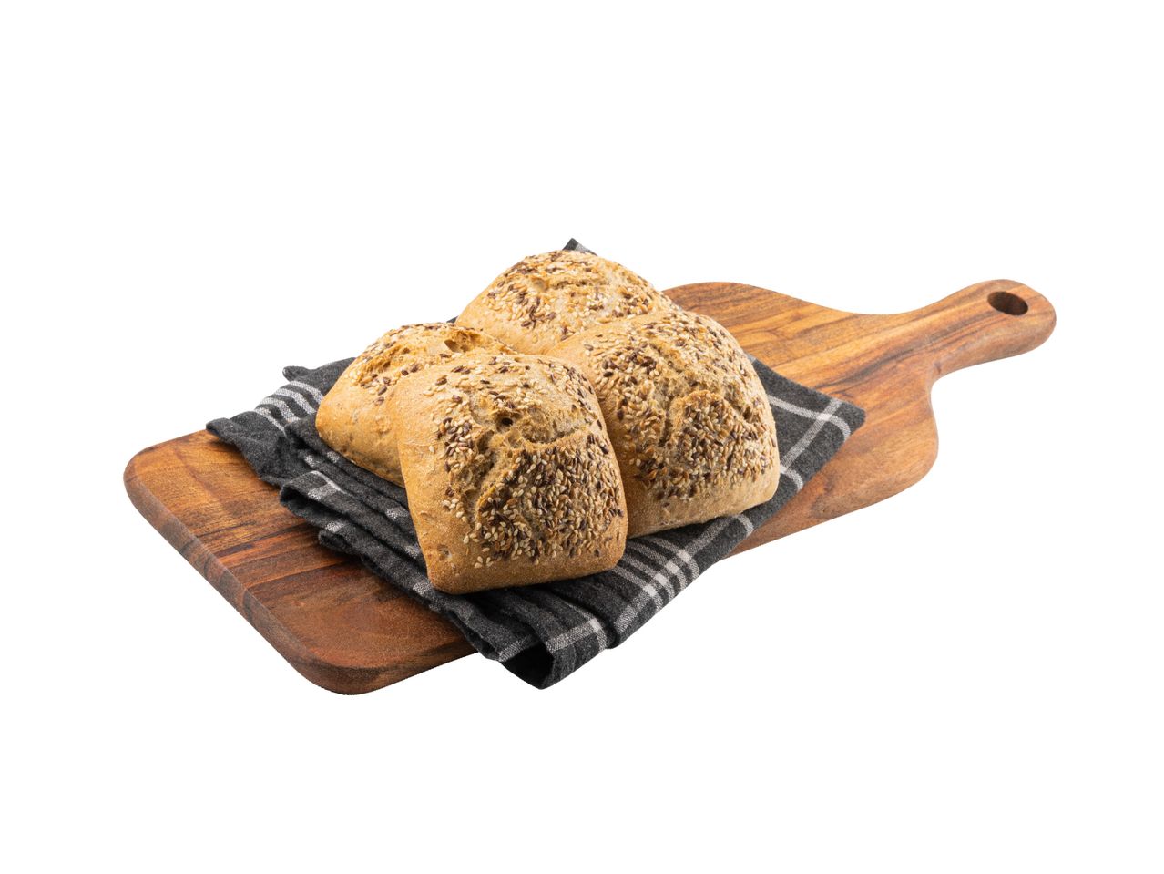 Fröbullar på en träbräda.