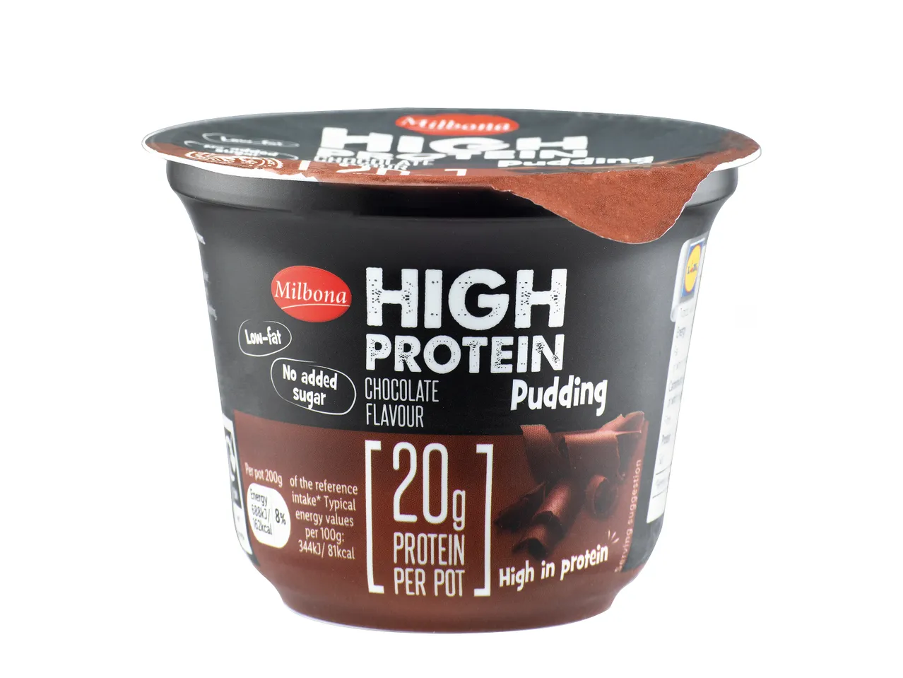 Go to full screen view: Milbona High Protein Pudding Chocolate - Image 1