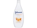 Бутилка душ гел Johnson's Soft&Nourish с аромат на бадем и жасмин.