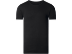 Black short-sleeved crew neck t-shirt