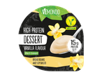 Vemondo High Protein Vanille Dessert, plantaardig, op basis van tuinbonen en soja, 15g eiwit per potje van 200g, vegan.