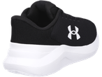Μαύρο αθλητικό παπούτσι Under Armour με λευκή σόλα.