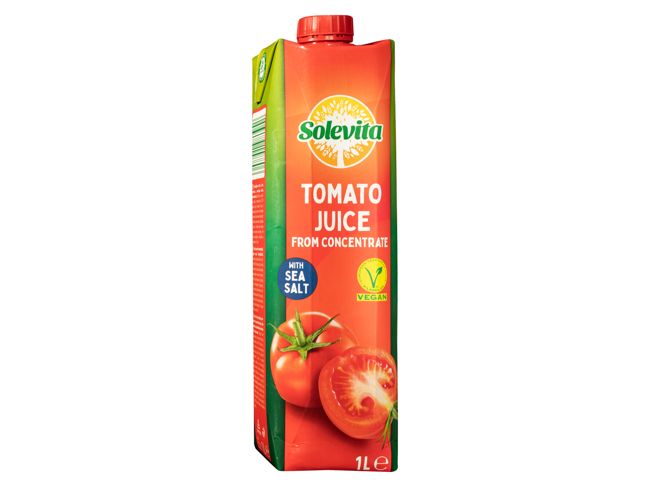Solevita paradicsomlé koncentrátumból, vegán.