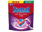 Опаковка Somat All in 1 Extra Tabs за съдомиялна машина с 85 таблетки.