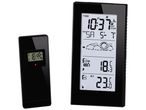 Station météo sans fil avec écran LCD et capteur externe.