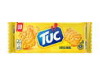 LU Tuc Original crackers in een geel pakje.
