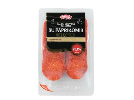 Pjaustytas kiaulienos ir jautienos saliamis